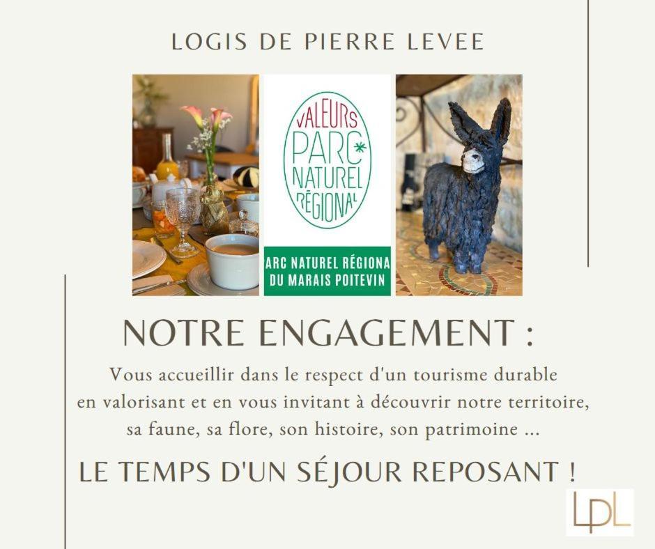 Logis De Pierre Levee Bed and Breakfast Bessines Exteriör bild